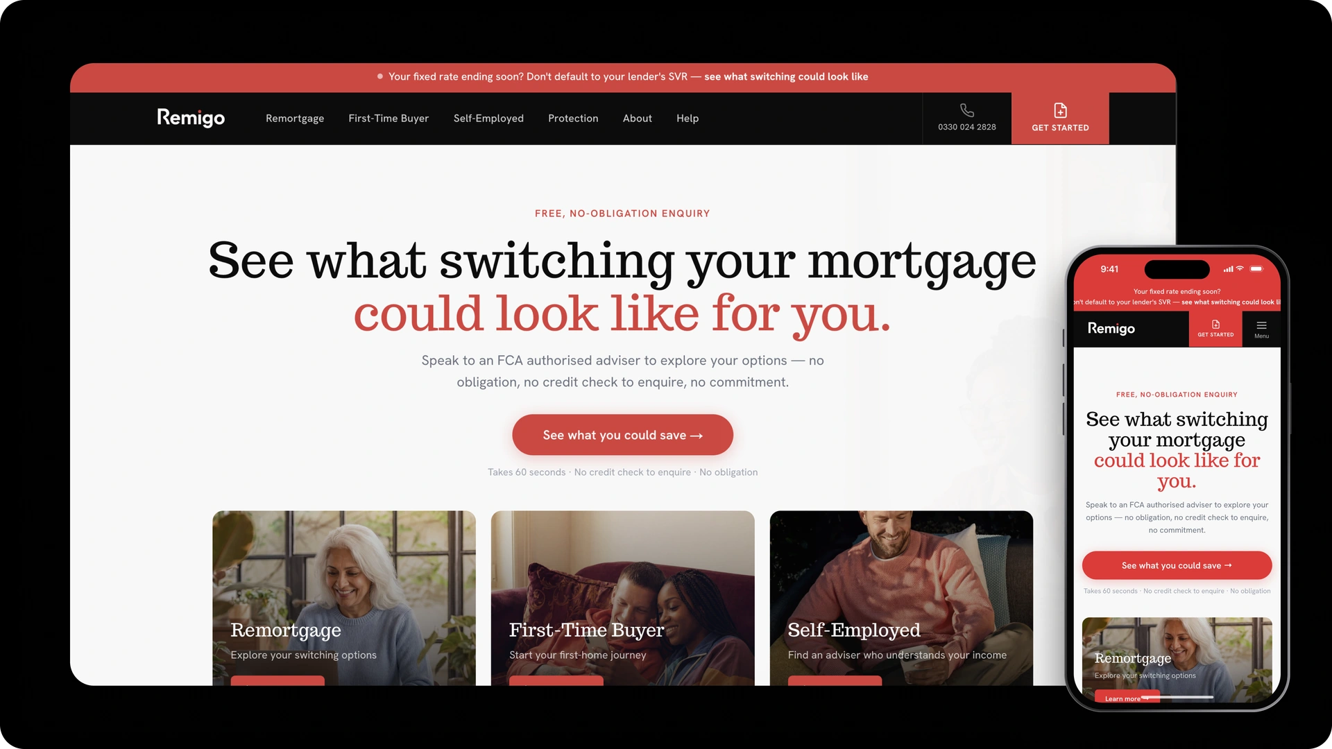 Remigo website design