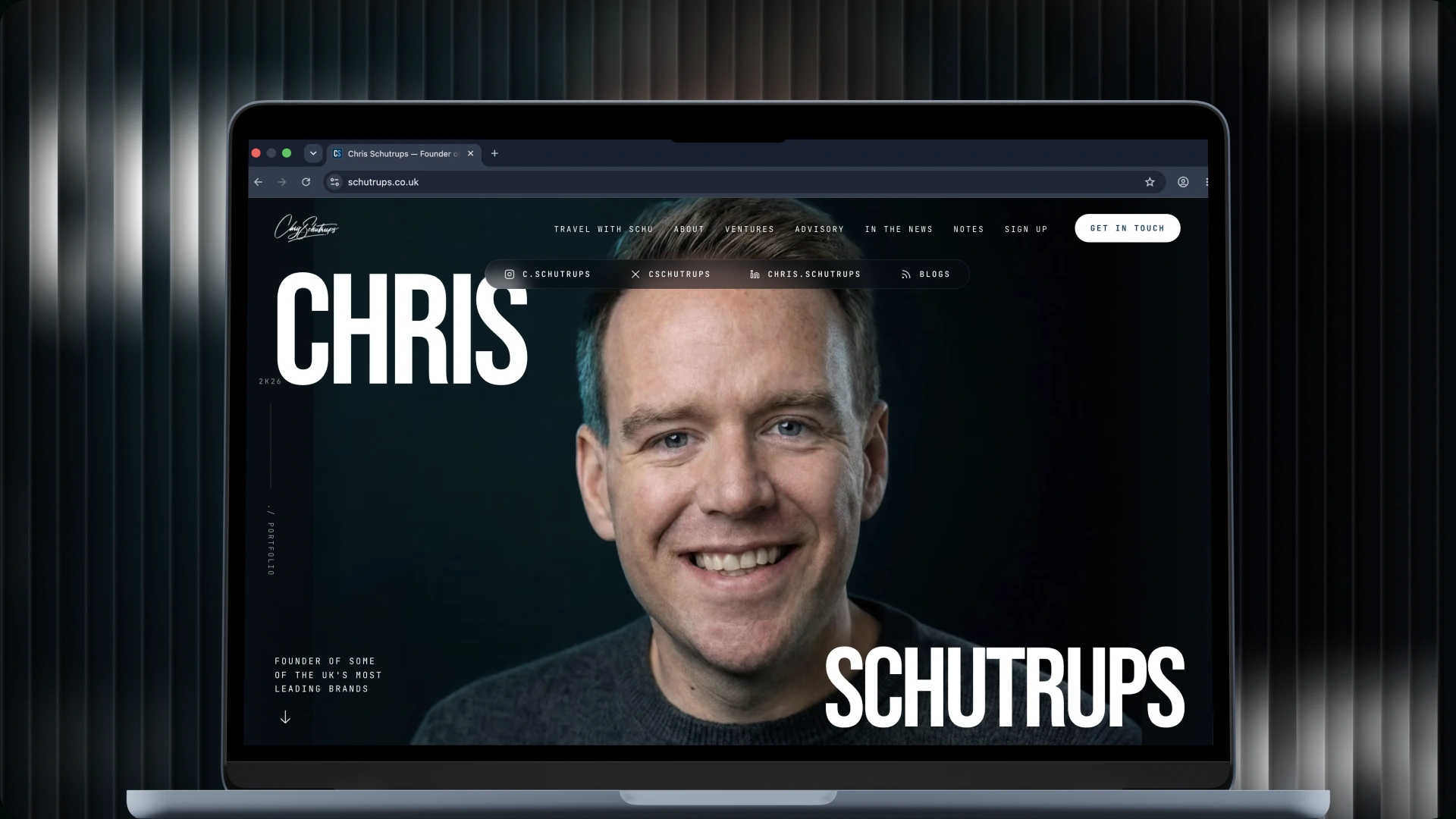 Schutrups website design, project cover